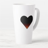 Große Tasse des Latte Heart (Rechte Ecke)