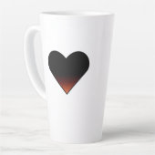 Große Tasse des Latte Heart (Linke Ecke)