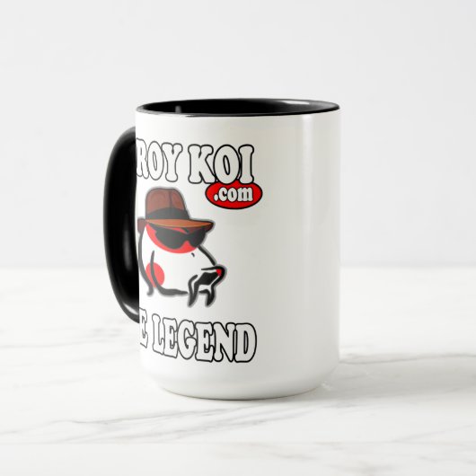 Große Tasse für Kaffee - Kaffee und Koi (Vorderseite Links)