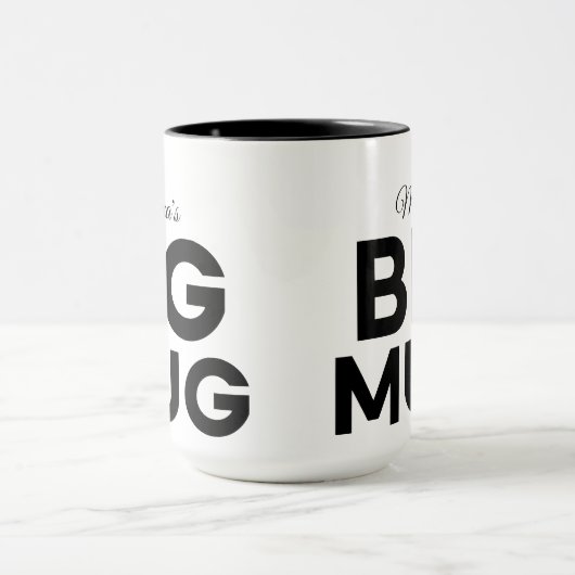 Große Tasse | Große Tasse | Script-Individuelle Na (Zentrum)