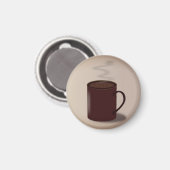 Große Tasse heiße Schokolade Magnet (Vorderseite/Rückseite)