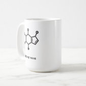 Große Tasse - Koffein = Glück (Vorderseite Links)