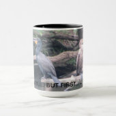 Große Tasse mit Cormorant Bird Couple (Zentrum)