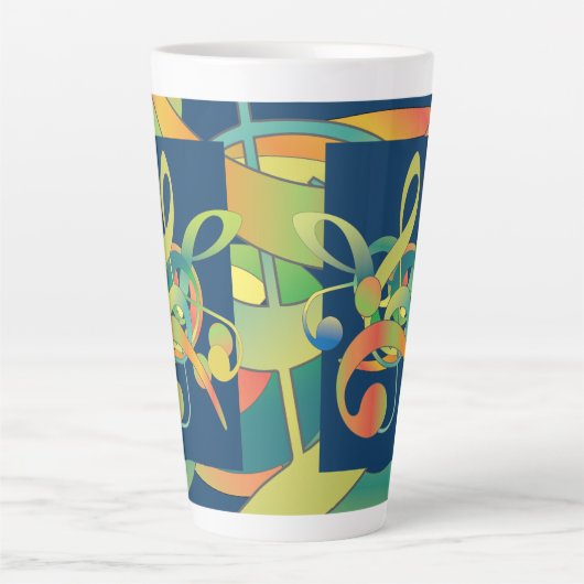 Große Tasse mit Grafikdesign von Pat Willard Desig (Vorderseite)