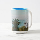 Große Tasse mit Keeshond (VorderseiteRechts)