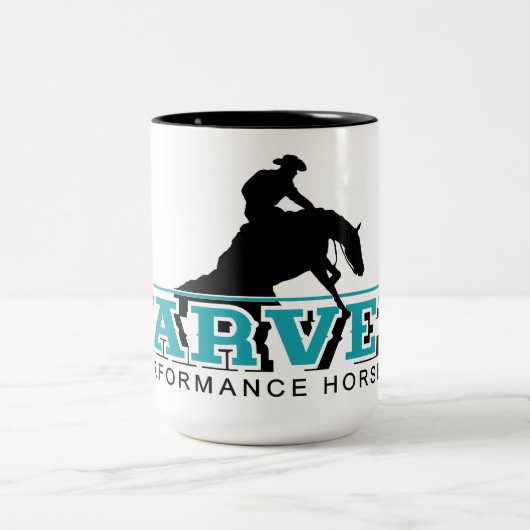 Große Tasse mit schwarzem Logo (Mittel)