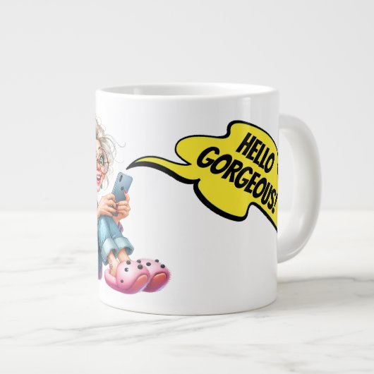 Große Tasse Niedlich Niedlich (Vorderseite Rechts)