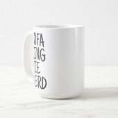 Große Tasse - Sofa King Tie Herd (Vorderseite Links)