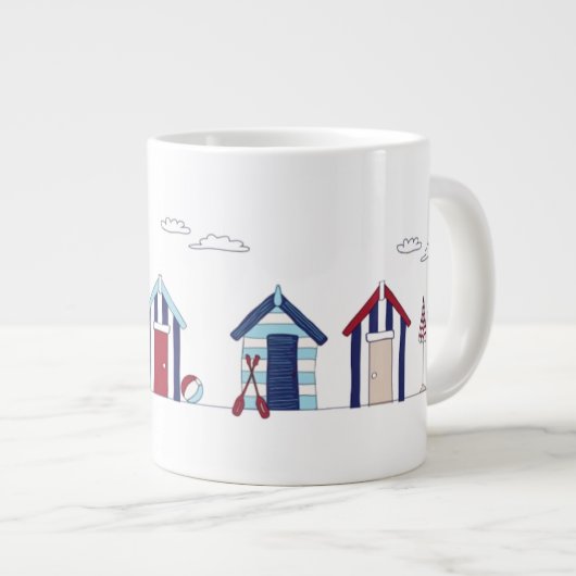 Grosse Tasse - Strandhütten (Vorderseite Rechts)