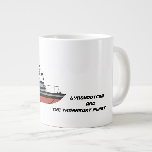 große Tasse von Bootswaggons (Vorderseite Rechts)