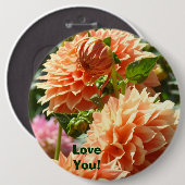Große Tasten benutzerdefinierte Liebe Sie! Orange Button (Vorne & Hinten)