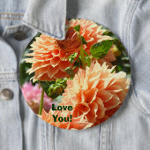 Große Tasten benutzerdefinierte Liebe Sie! Orange Button (Beispiel)