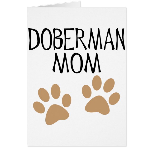 Große Tatzen-Dobermann-Mama (Vorne)