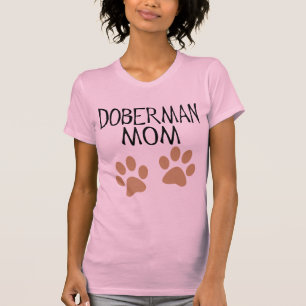 Große Tatzen-Dobermann-Mama T-Shirt