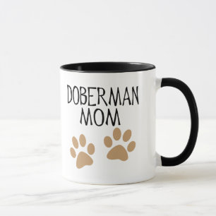 Große Tatzen-Dobermann-Mama Tasse