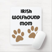 Große Tatzenirischer Wolfhound-Mama Mousepad (Mit Mouse)