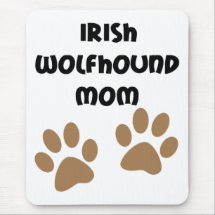 Große Tatzenirischer Wolfhound-Mama Mousepad