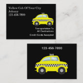 Große Taxi-Visitenkarten Visitenkarte (Vorne/Hinten)