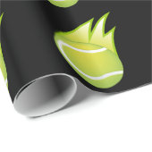 Große Tennisball-Umhüllungspapier Geschenkpapier (Rolleneckpunkt)