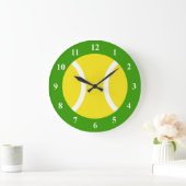 Große Tennisball-Wanduhr mit Zahlen Wanduhr (Zuhause)