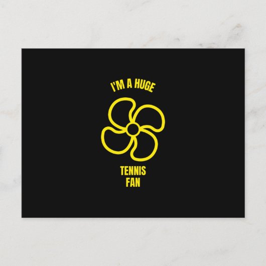 Große Tennisfans Postkarte (Vorderseite)