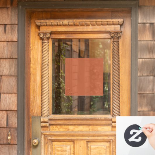 Große Terrakotta-Fensterverkleidung 12 Zoll Fensteraufkleber (Haustür)