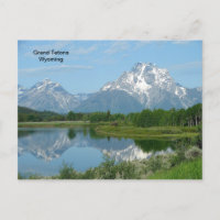 Große Tetons, flammende Postkarte