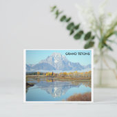 Große Tetons im Herbst - Postkarte (Stehend Vorderseite)