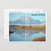 Große Tetons im Herbst - Postkarte (Vorne/Hinten)
