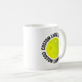 Große Text 325ml personalisierte Pickleball-Tasse Kaffeetasse (VorderseiteRechts)