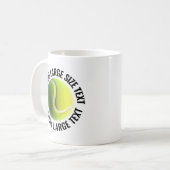 Große Text 325ml personalisierte Tennistasse Kaffeetasse (Vorderseite Links)