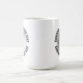 Große Text 450ml personalisierte Golf-Tasse Kaffeetasse (Mittel)