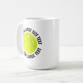 Große Text 450ml Personalisierte Pickleball-Tasse Kaffeetasse (Vorderseite Links)