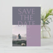 Große Text Save-the-Date-Karte Einladung (Stehend Vorderseite)