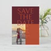 Große Textkarte Save the Date Einladung (Stehend Vorderseite)