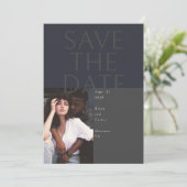 Große Textkarte Save the Date Einladung (Stehend Vorderseite)
