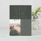 Große Textkarte Save the Date Einladung (Stehend Vorderseite)