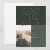 Große Textkarte Save the Date Einladung (Vorne/Hinten)