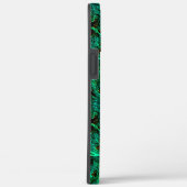 Große Textur dunkelgrüner Zyan mit braunen Kratern Case-Mate iPhone Hülle (Rückseite / Rechts)