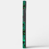 Große Textur dunkelgrüner Zyan mit braunen Kratern Case-Mate iPhone Hülle (Rückseite / Links)