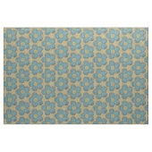 Große Texturierte Blume (gelb/aquamarin) Stoff (Yard (91,4 cm))