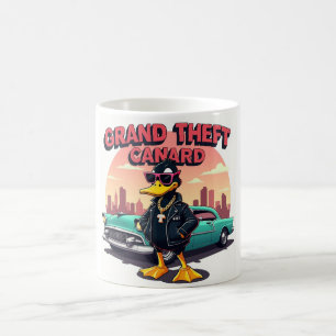 Große Theft Canard - Die Rebellenente des Gamings Kaffeetasse
