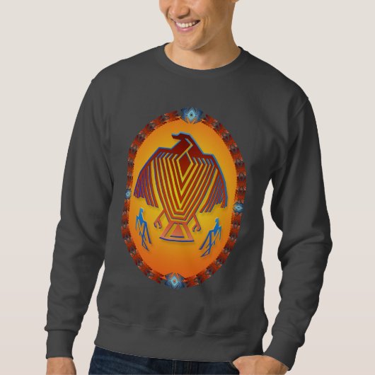 Große Thunderbird-Oval-Shirts Sweatshirt (Vorderseite)