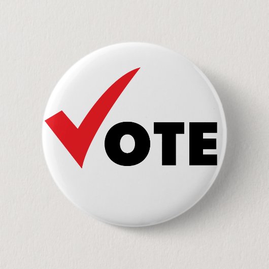 Große Ticken-Abstimmung Button (Vorderseite)