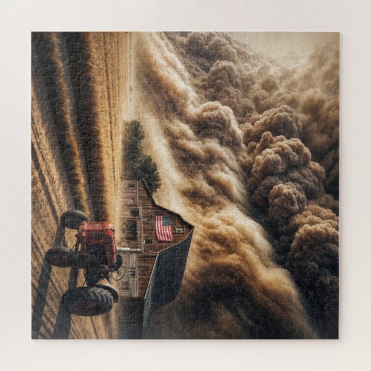 Große Tiefebene im Mittleren Westen in einem Staus Puzzle (Horizontal)