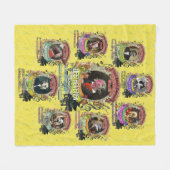 Große Tierkomponist-klassische Musik Fleecedecke (Vorderseite (Horizontal))