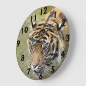 Große Tiger-Uhr Wanduhr (Winkel)