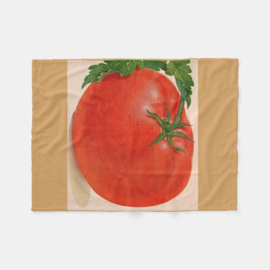 große Tomate Fleecedecke (Vorderseite (Horizontal))