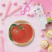 große Tomate Pappteller (Party)