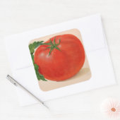 große Tomate Quadratischer Aufkleber (Umschlag)